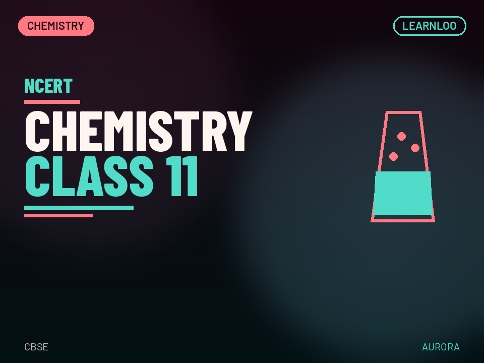 Cover for NCERT Chemistry Class 11